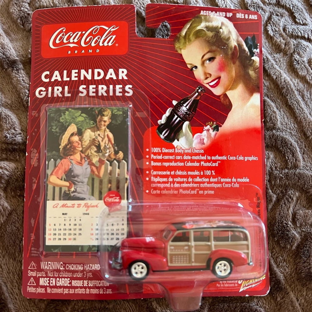 Coca-Cola Calendar Girl Series #11: ‘41 Chevy Special Deluxe Wagon Die-Cast Car
